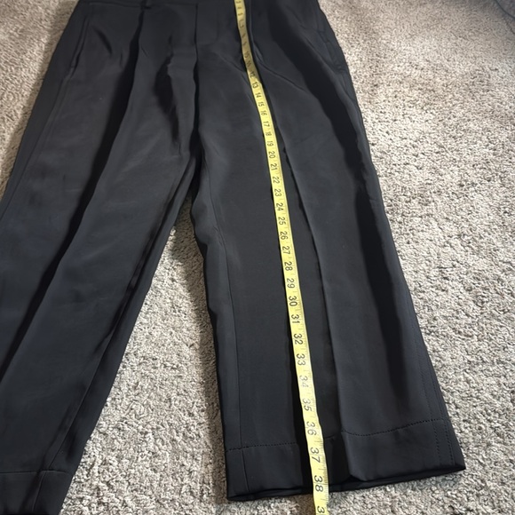 Vince. Large black trouser pants pull on elastic back waist women’s $325 work - Picture 5 of 12